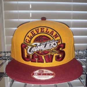 Cleveland Cavaliers Snapback,2 Tone Gold & Maroon